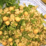 Quinoa tabbouleh and all the fresh berbs that I grow!