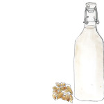 Home-made almond milk